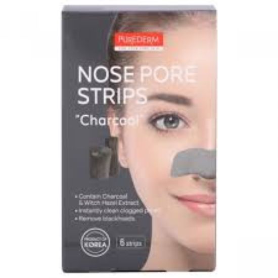 PUREDERM NOSE STRIPS 6 STRIPS بالفحم