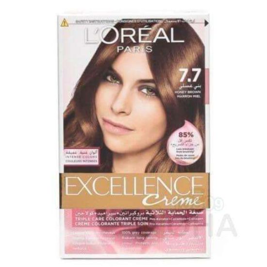 LOREAL EXCELLANCE CREAM 7.7 بني عسلي