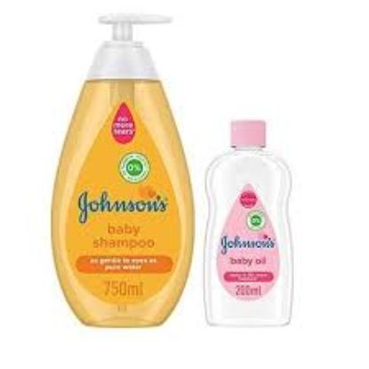 JOHNSON'S SHAMPOO 750 + OIL 200ML OFFER