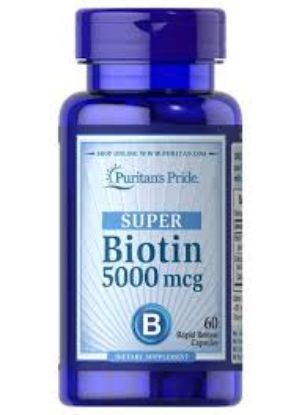 BIOTIN 5000 MCG 60 TAB PURITANS PRIDE