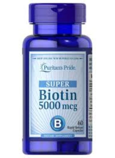 BIOTIN 5000 MCG 60 TAB PURITANS PRIDE