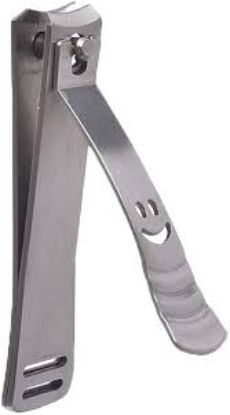 BUBBLE NAIL CLIPPER قصافة ستانلس كبيرة في جراب