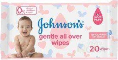 JOHNSONS BABY GENTLE ALL OVER 20 WIPES