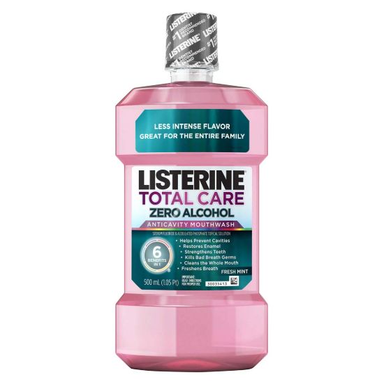 LISTERINE TOTAL CARE ZERO ALCOHOL MOUTHWASH, 500 ML