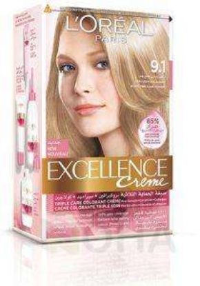 LOREAL EXCELLANCE CREAM 9.1 اشقر رمادي فاتح جدا