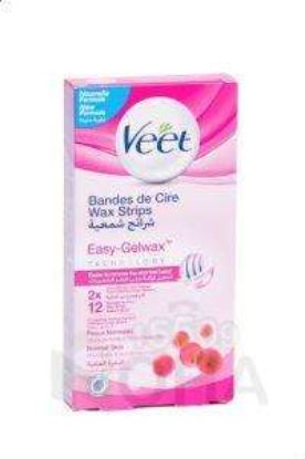 VEET NORMAL SKIN 12 WAX STRIPS للبشرة العادية