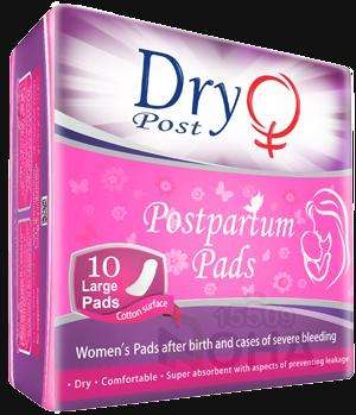 DRY POSTPARTUM WOMEN PADS 10PADS