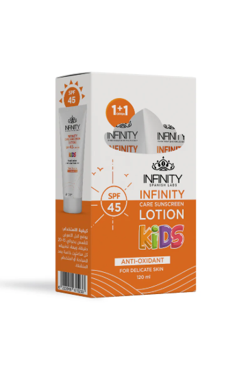 INFINITY CARE SUNSCREEN LOTION FOR KIDS SPF 45 120 ML OFFER
