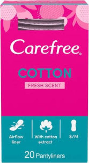 CARE FREE WITH COTTON FRESH SCENT 20 عطر منعش