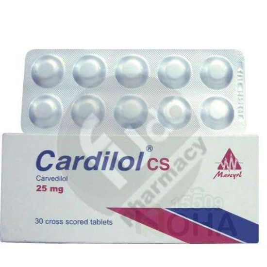 CARDILOL 25 MG 30 TAB 36 LE