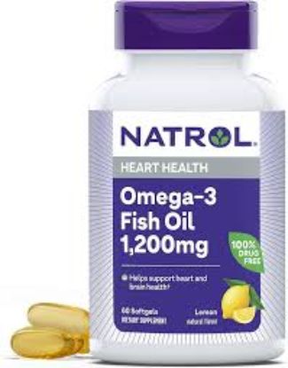 NATROL OMEGA-3 1200 MG FISH OIL, 60 SOFTGELS