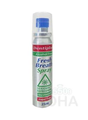 DENTIPLUS ALCOHOL FREE FRESH BREATH SPRAY FRESH MINT 25 ML