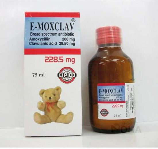 E-MOXCLAV 228.5 MG SYRUP 49 LE