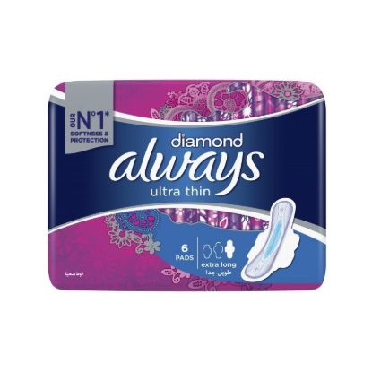 ALWAYS DIAMOND ULTRA EXTRA LONG 12 PCS
