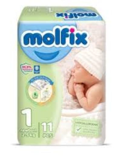 MOLFIX 1 NEWBORN 2-5 KG 11 PCS