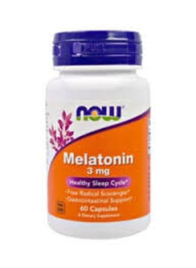NOW MELATONIN 3 MG 60 CAP
