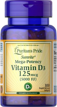 VITAMIN D3 5000 CAP100 PURITANS PRIDE