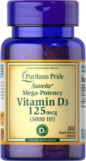VITAMIN D3 5000 CAP100 PURITANS PRIDE