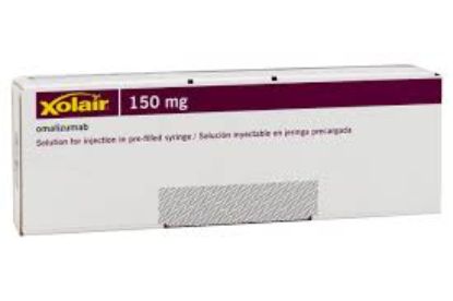 XOLAIR 150 MG SOLUTION FOR INJECTION IN PRE FILLED SYRING 5433 LE