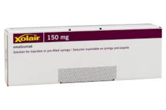 XOLAIR 150 MG SOLUTION FOR INJECTION IN PRE FILLED SYRING 5433 LE