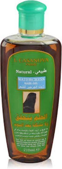 J CASANOVA HAIR OIL 210ML بزيت الجرجير
