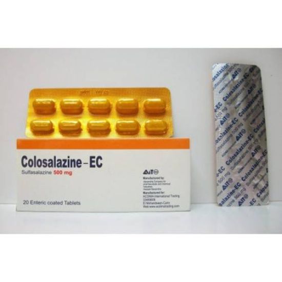 COLOSALAZINE-EC 20 TAB 500 GM 50.5 LE