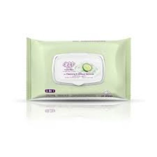 EVA CLEANSING MAKE UP 25 WIPES COMBINATION SKIN