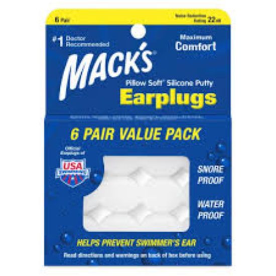 EARPLUGS 6 PAIR سداده اذن سيلكون للكبار