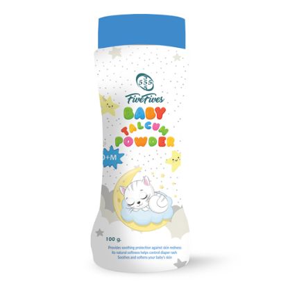 Five Fives Powder Talcum Blue Small 100 g
