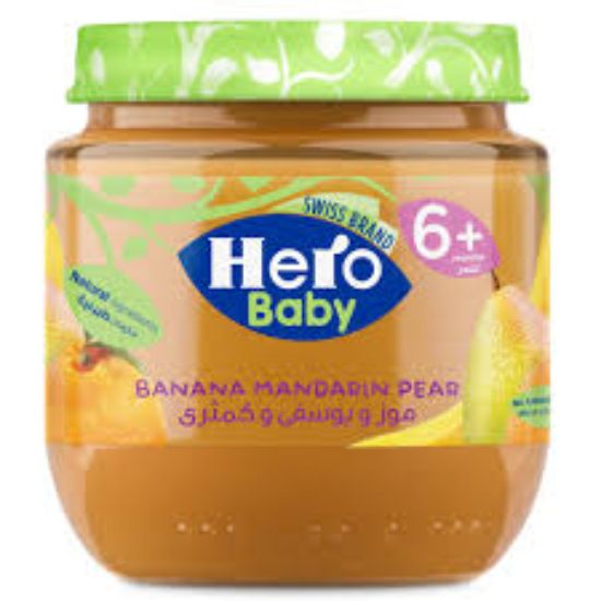 HERO BABY +6 BANANA, TANGERINE AND PEAR JAR
