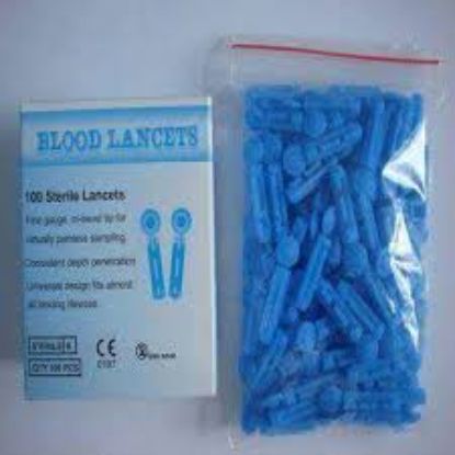 LANCETS شكاكات بلاستيك الوان 100 شكة