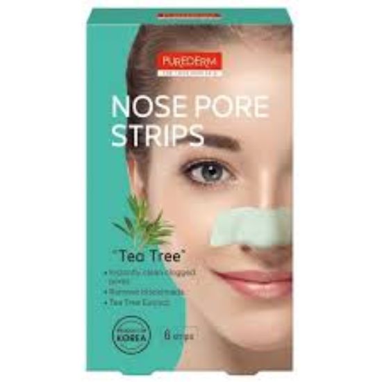 PUREDERM NOSE PORE 6 STRIPS شجره الشاي