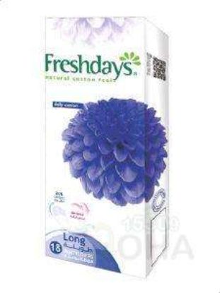 FRESH DAYS LONG (18 PCS) فوط يومية ازرق
