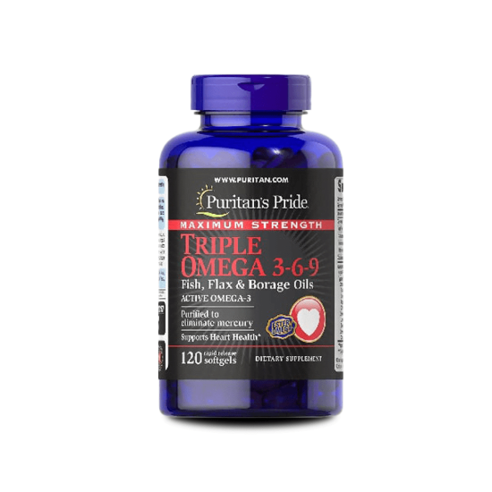 PURITAN'S, PRIDE OMEGA TRIPLE 3 6 9 120 CAP