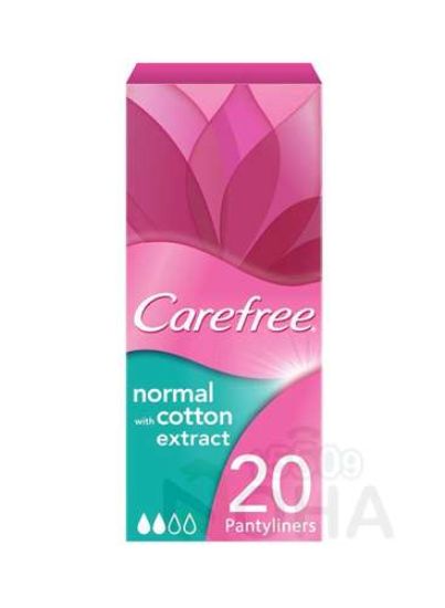 CAREFREE NORMAL COTTON 20 PCS بلا عطر