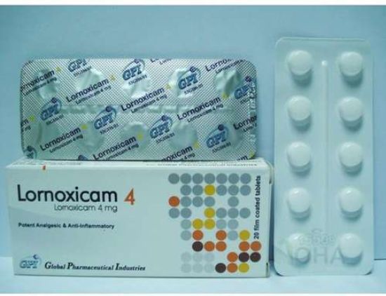 LORNOXICAM 4 MG 20 TAB 27 LE