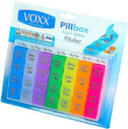 VOXX PILLBOX منظم جرعات يومي 4*7خانة