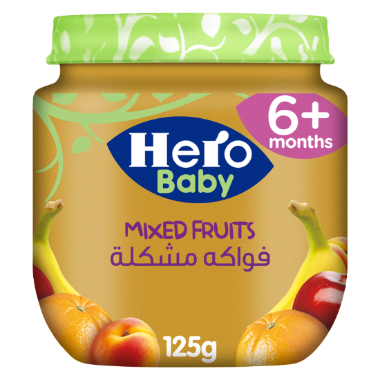 HERO BABY+6 MIXED FRUITS JAR 125 GM
