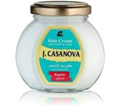 J.CASANOVA VITAMIN E 150G كريم شعر ابيض زجاج