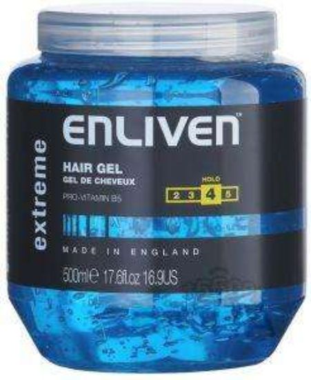 ENLIVEN EXTREME HOLD HAIR GEL 500 G ازرق