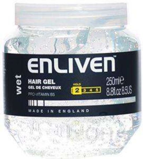 ENLIVEN WET HOLD HAIR GEL 250G الابيض