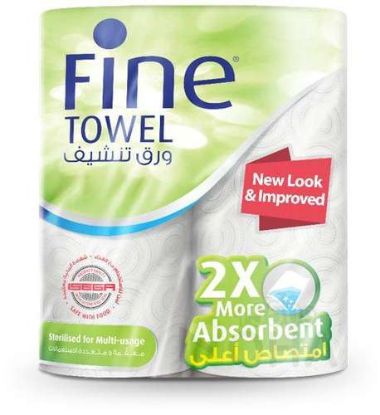 FINE KITCHEN TOWELS 2 ROLLS