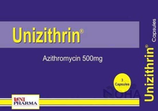UNIZITHRIN 500 MG 3 CAP 41 LE
