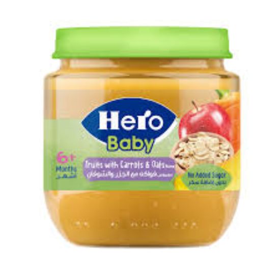 HERO BABY +6 FRUIT WITH فواكه وجزر وشوفان