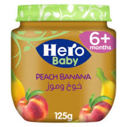 HERO BABY +6 PEACH AND BANANA JAR
