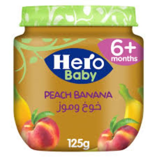 HERO BABY +6 PEACH AND BANANA JAR
