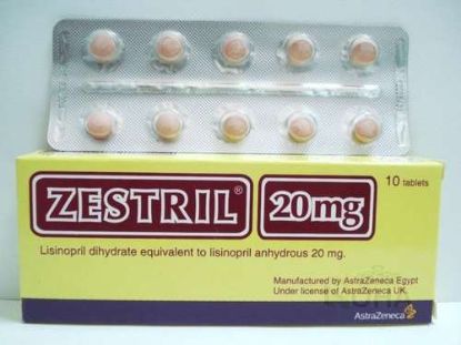 ZESTRIL 20 MG 10 TAB 52 LE