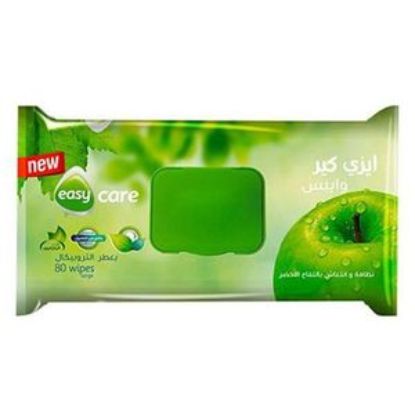 EASY CARE 80 WIPES بالتفاح الاخضر للكبار