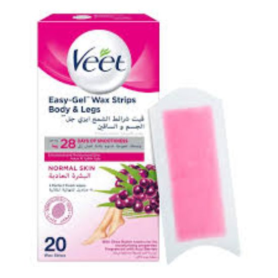 VEET FACE 20 EASY TO USE WAX STRIPS