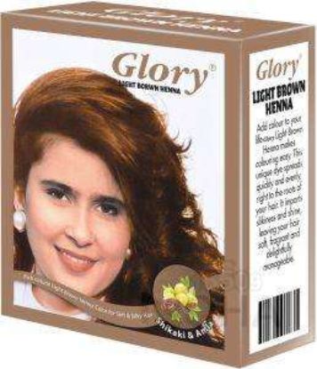 GLORY HENNA LIGHT BROWN 100GM بني فاتح